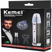 Kemei Nose Ear Hair Trimmer Painless 3 in 1 Rechargeable Electric
